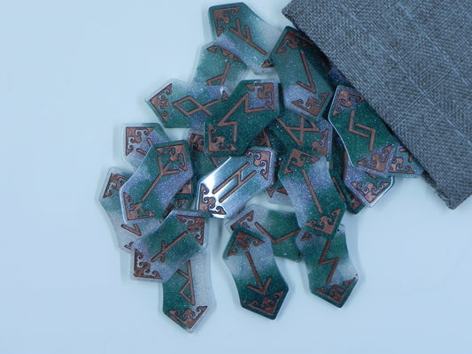 Rune set: Green Marble