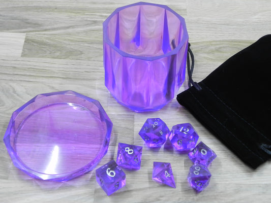 Dice Set: Amethyst