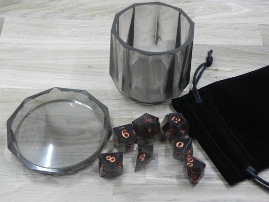 Dice Set: Obsidian