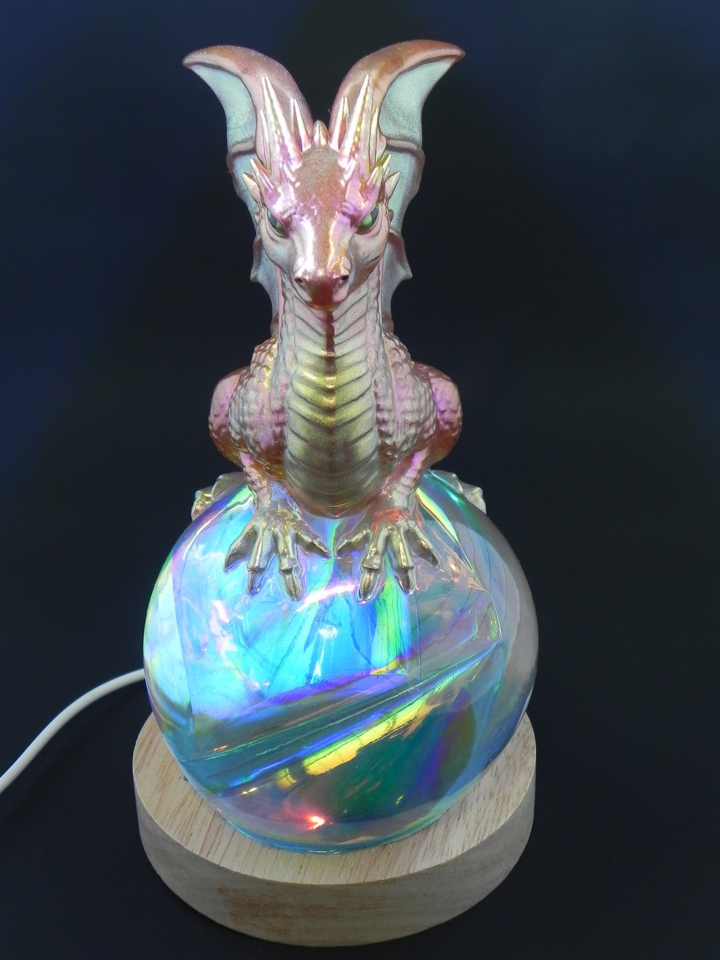 Dragon Dream Orb Lamp--Red
