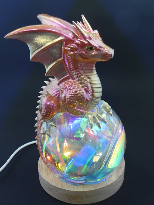 Dragon Dream Orb Lamp--Red