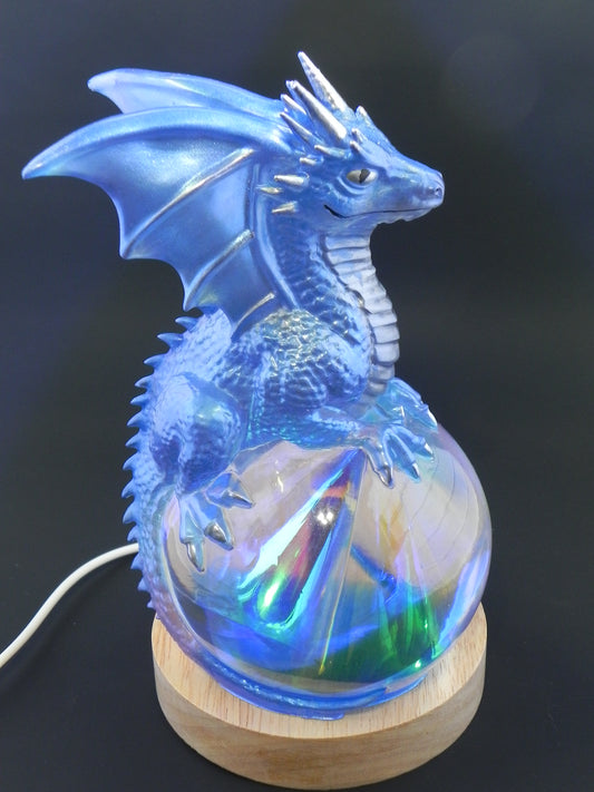 Dragon Dream Orb Lamp--Blue