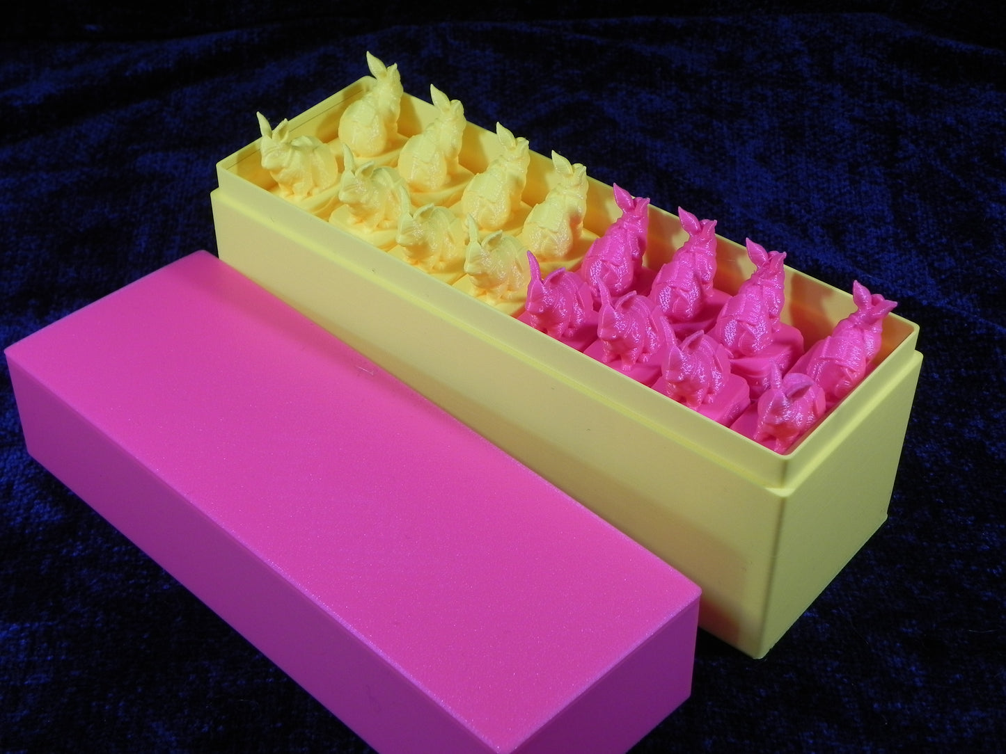 Pink and Yellow Fantasy Wizard Anilmal Warriors Chess Set