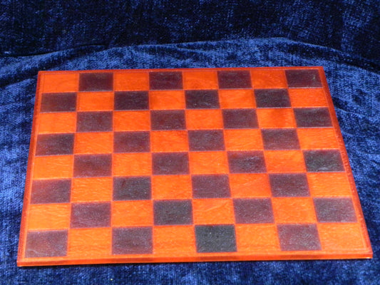 Red and Black Resin Chess Board