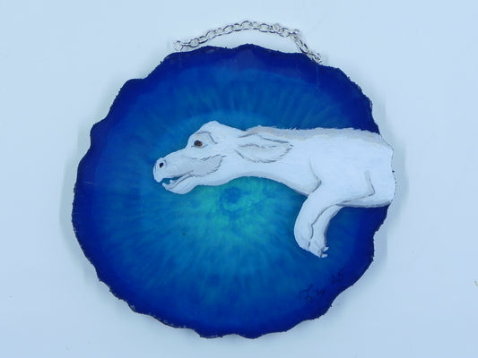 "Dragon on the Wind" Geode Painting