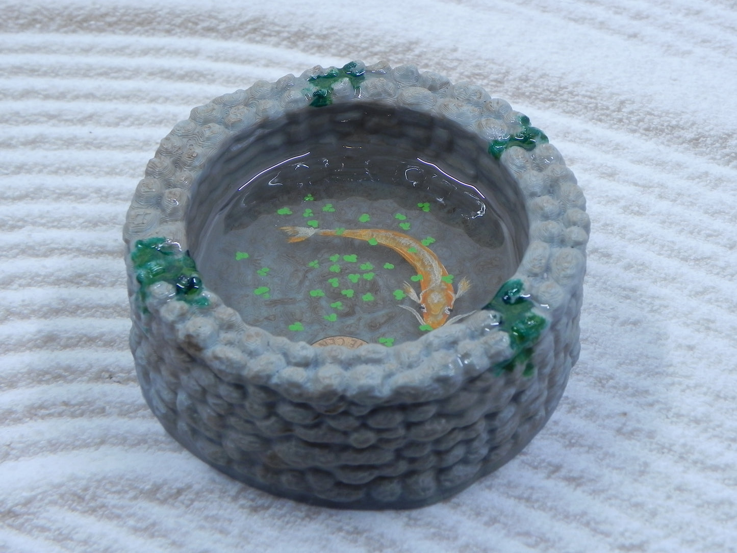 "Gold Koi" wishingwell