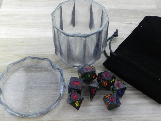 Dice Set: Dark Chaos Rainbow