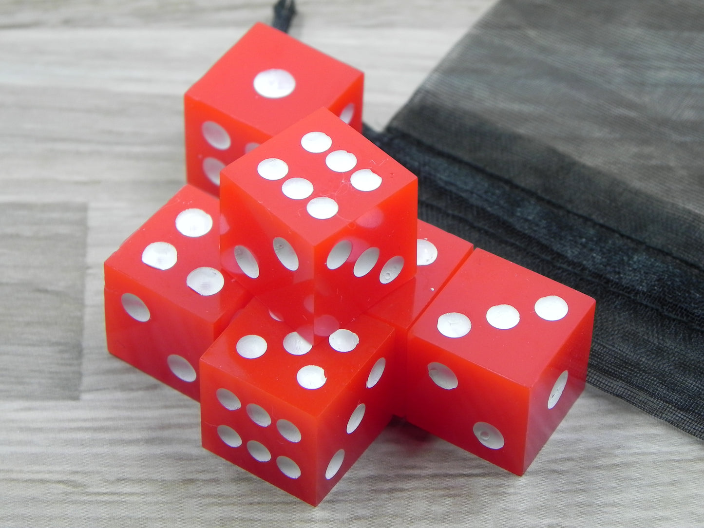 6D6 Dice Set: Red Solid