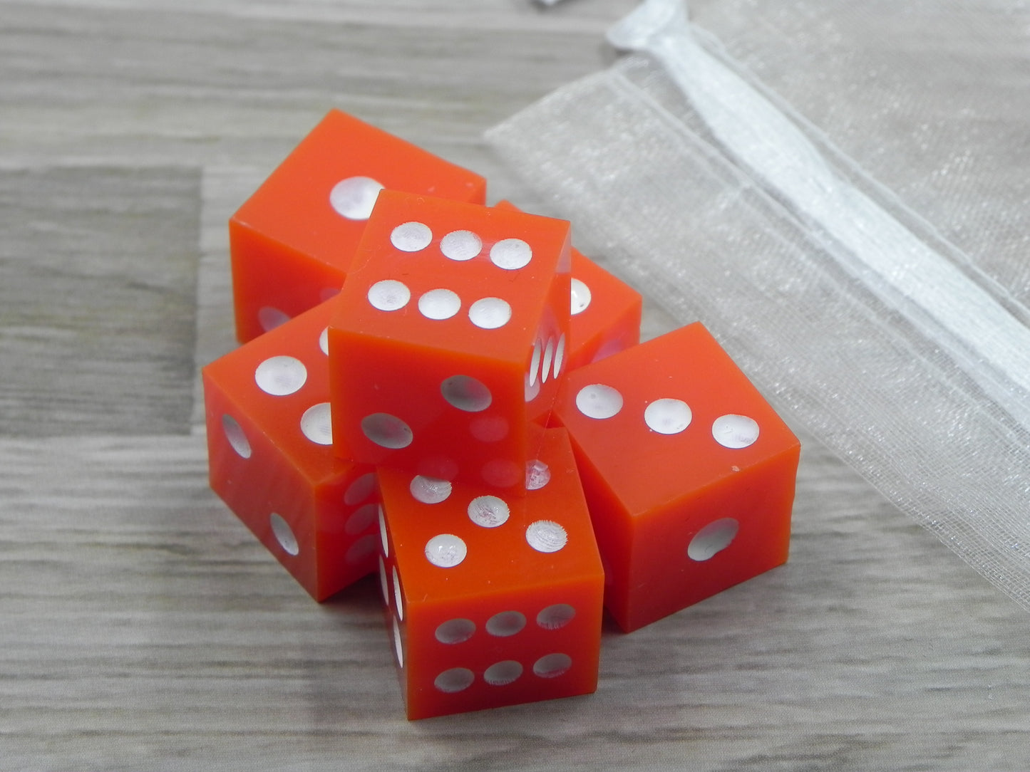 6D6 Dice Set: Orange Solid