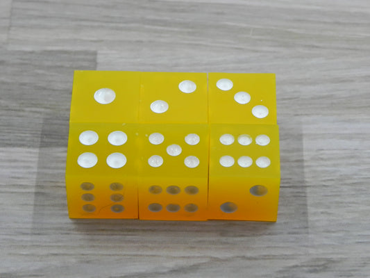 6D6 Dice Set: Yellow Solid