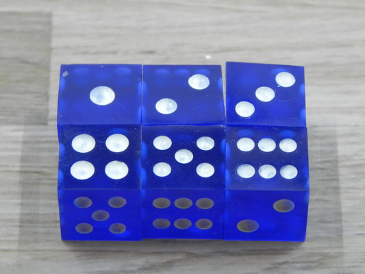6D6 Dice Set: Blue Solid