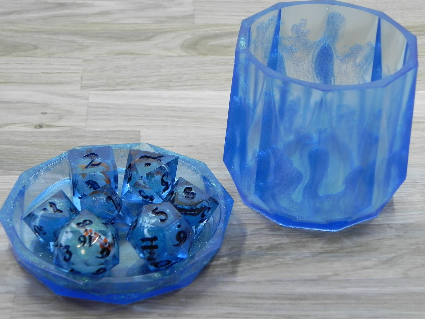 Liquid Core Dice Set: Koi Pond Fox Northstar