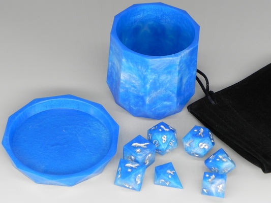 Dice Set: Blue Marble Fox Northstar