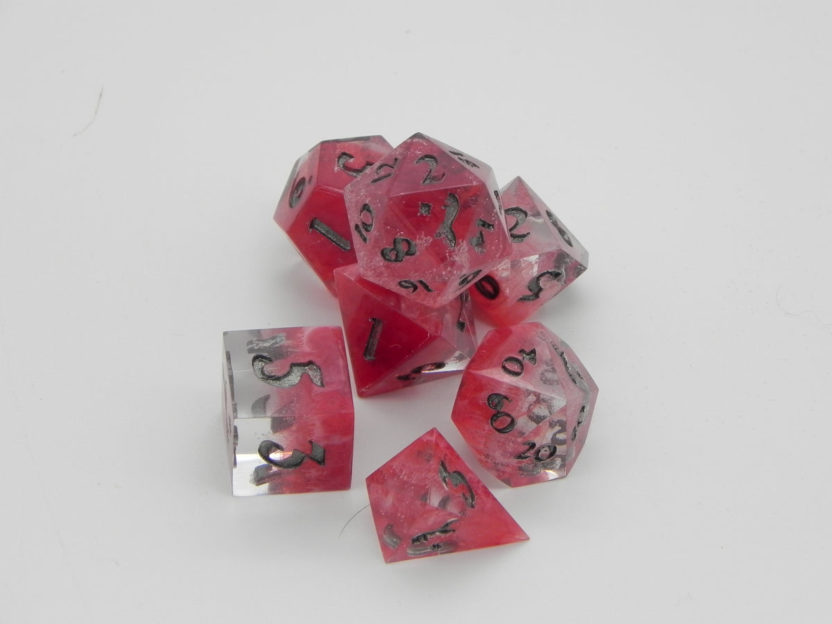 Dice Set: Blood Quartz Petri Fox Northstar