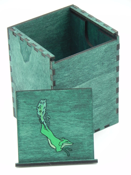 "Foliage Fox" deck/dice box