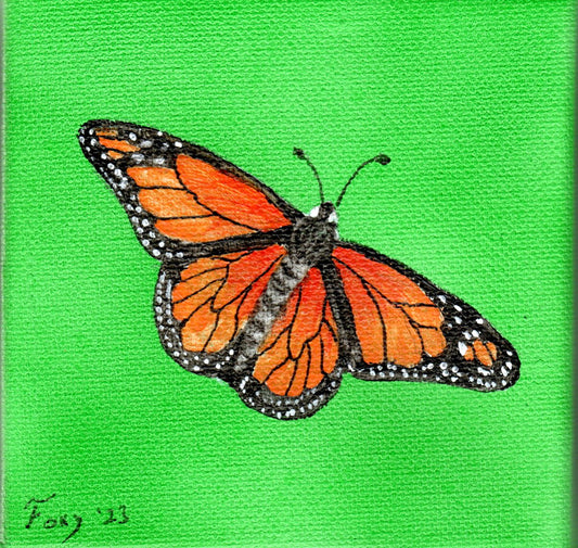 "Butterfly" mini acrylic painting