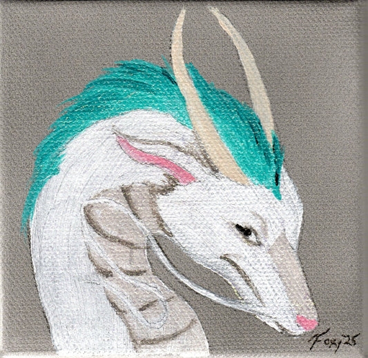 "Eastern dragon" mini acrylic painting