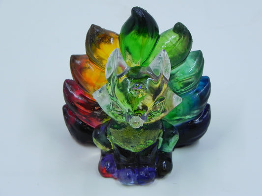Kitsune Figure--Inked Rainbow