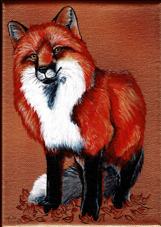 "Pumpkin Spice" acrylic painting