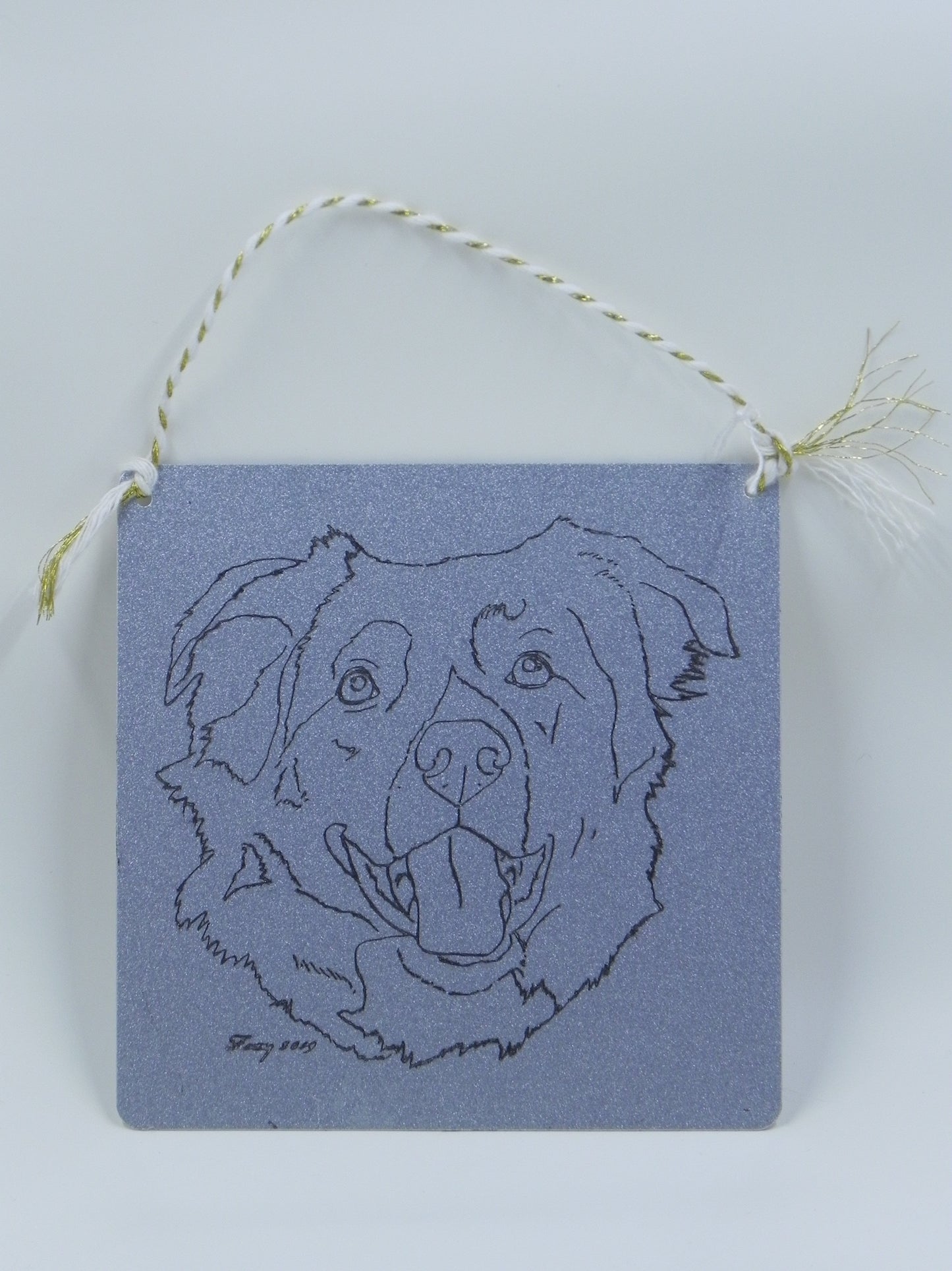 "Border Collie" metal plaque