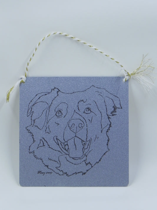 "Border Collie" metal plaque
