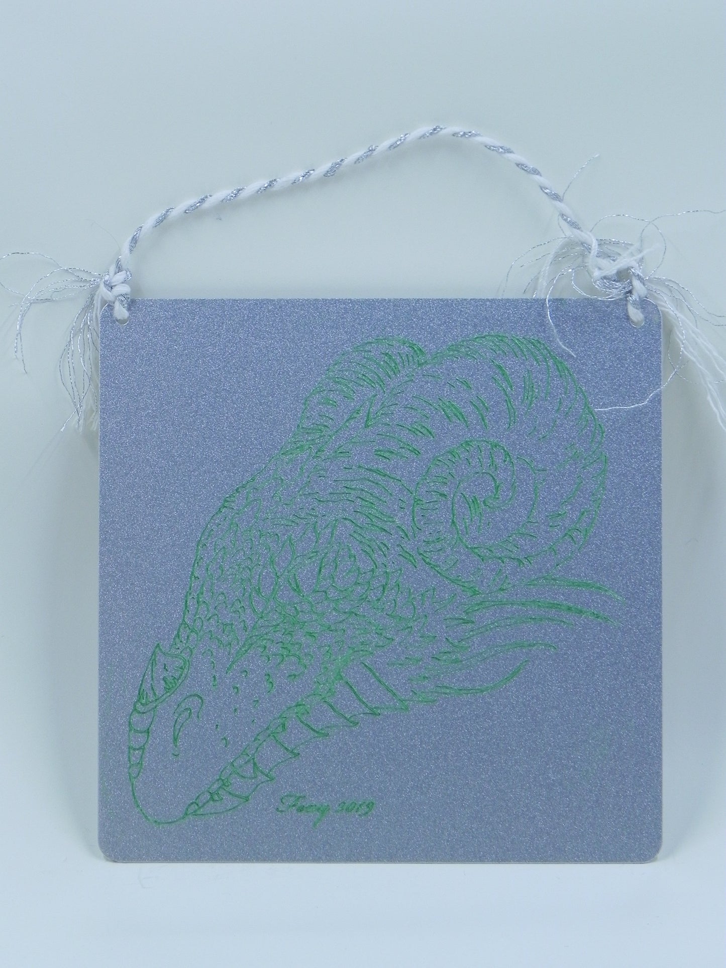 "Green Dragon" metal plaque