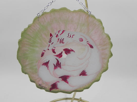 "Nine-tailed Fox Magic" Geode Painting