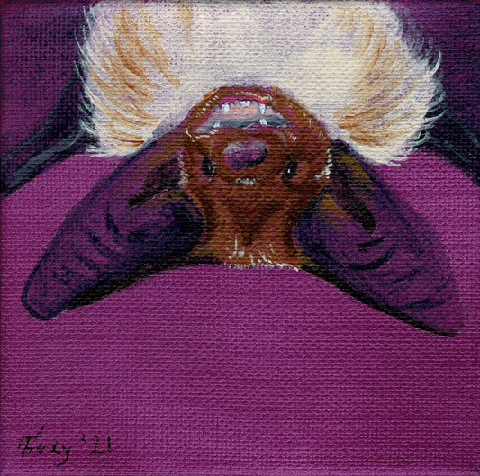 "Bat" mini acrylic painting