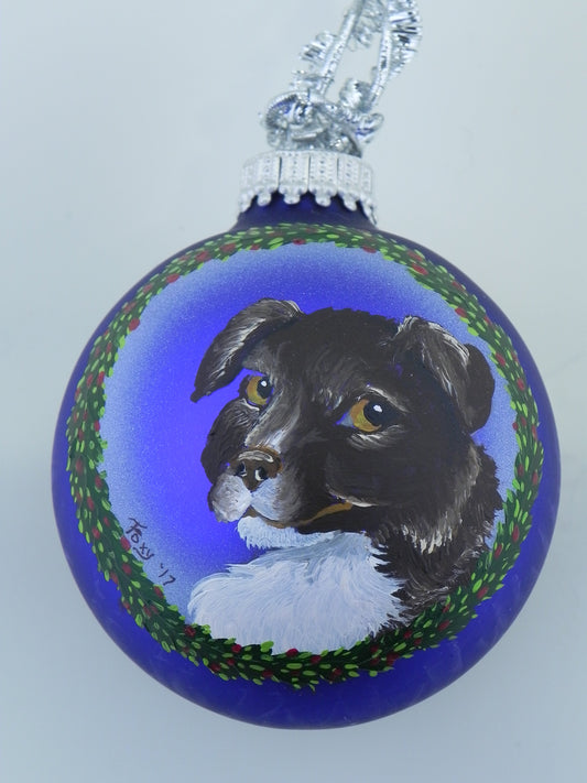 "Border Collie Portrait" ornament