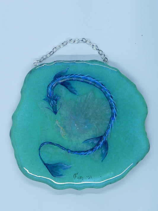 "Lord of the Ocean" Geode Painting