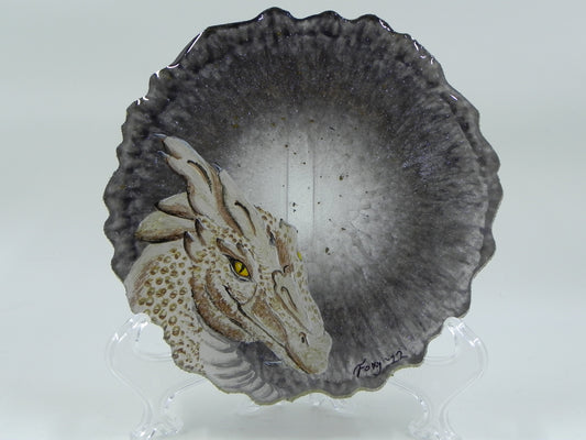 "Gold Dragonscale" Geode Painting