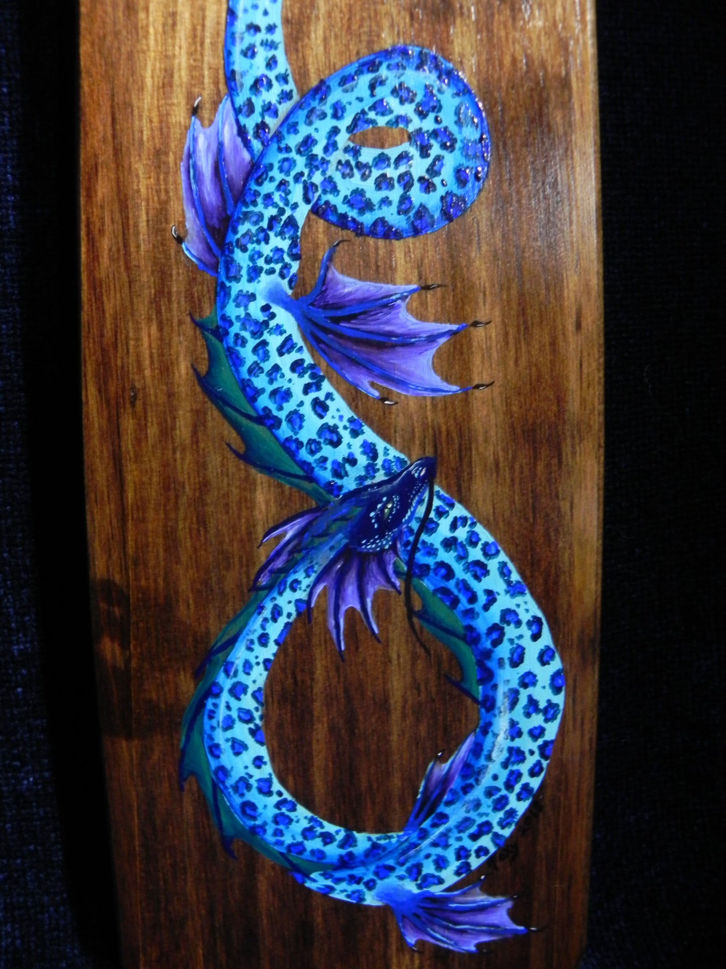 "Sea Serpent" wood paddle