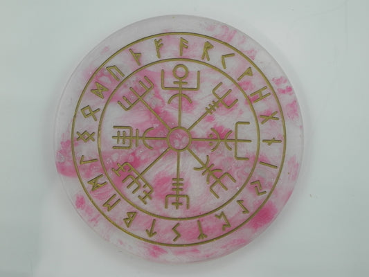 Rune plate: Rose Quartz