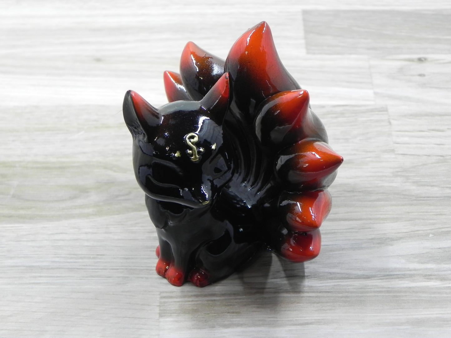 Kitsune Medium Figures-Black Flame
