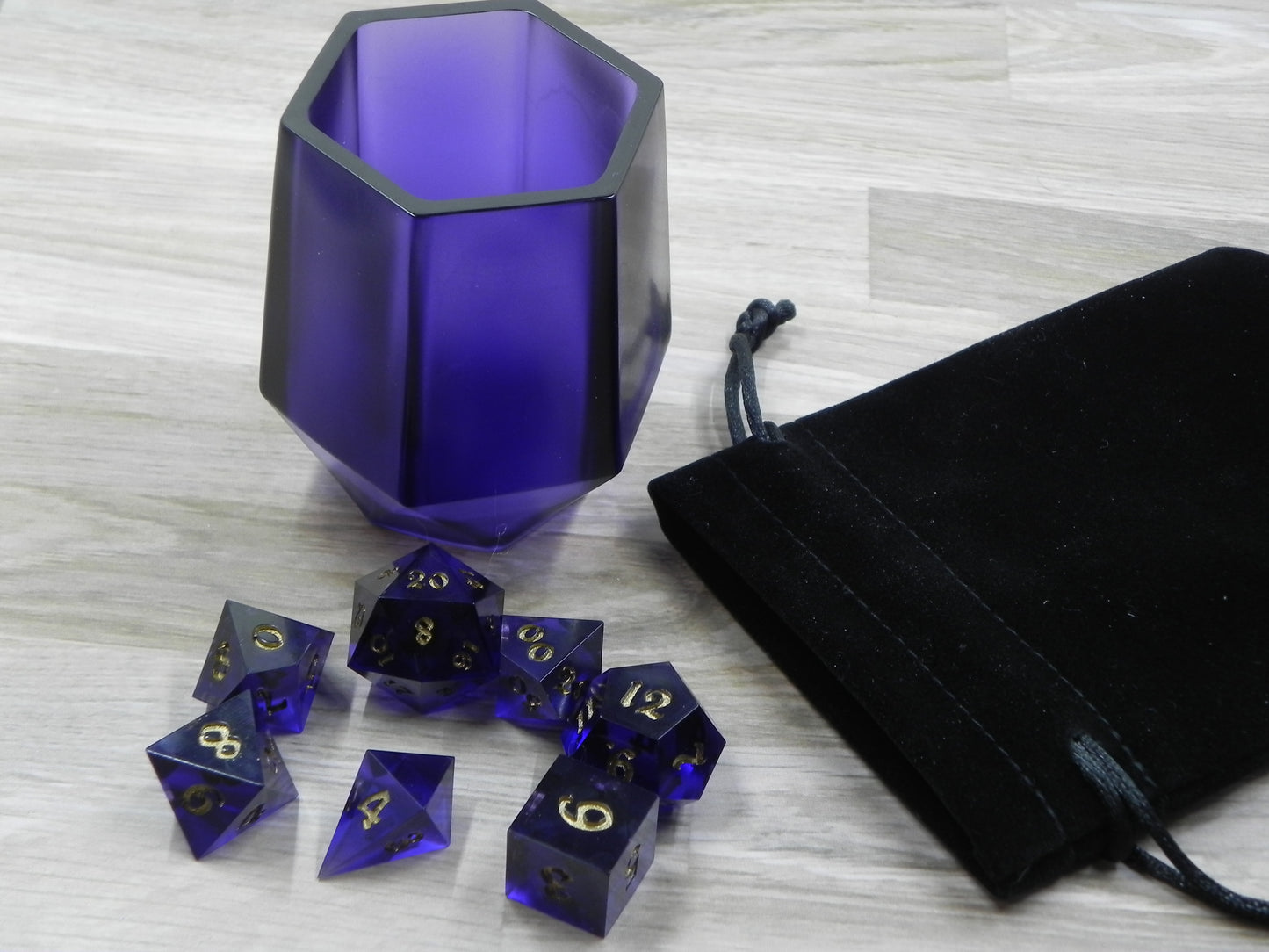 Dice Set: Amethyst