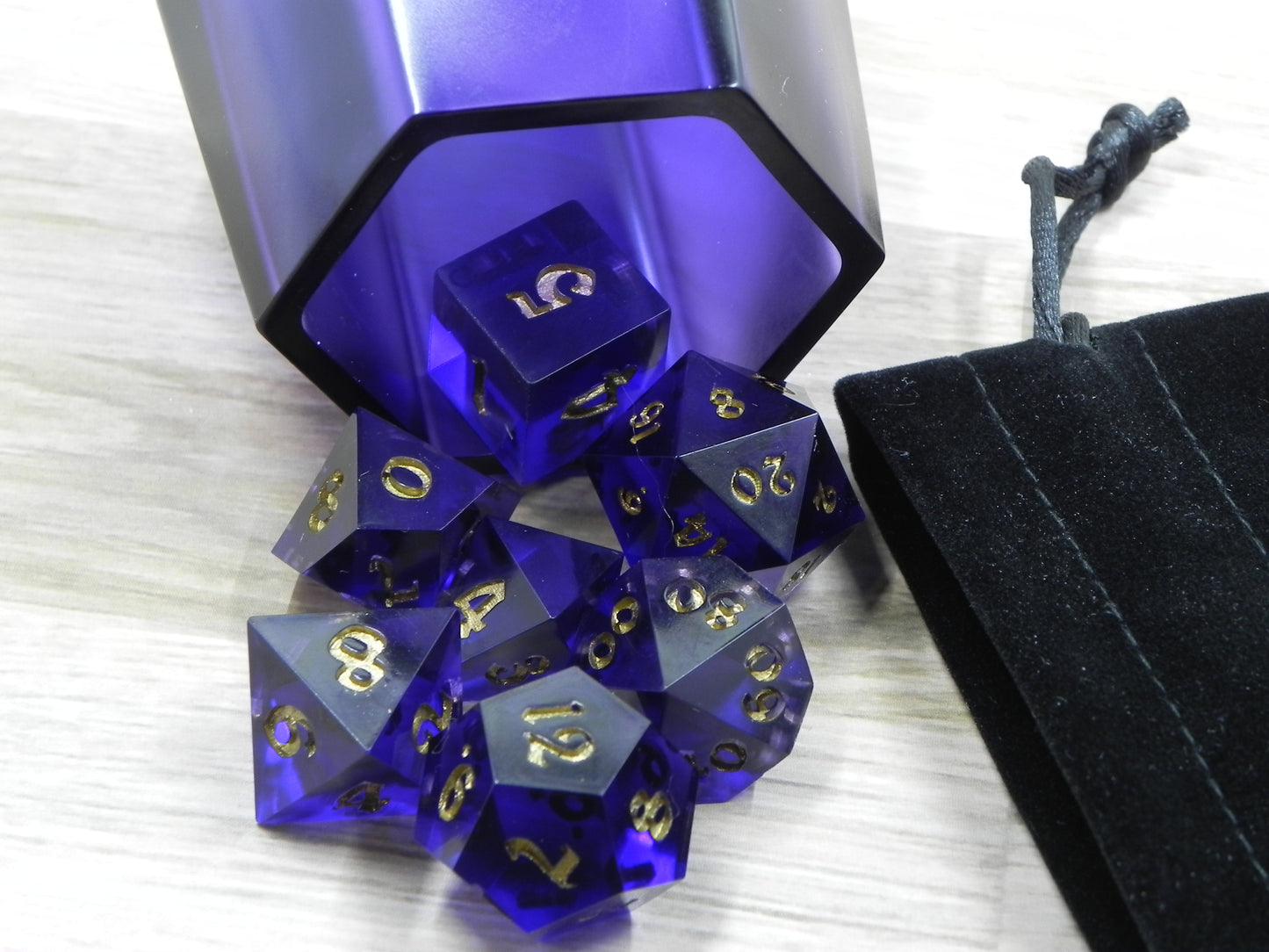 Dice Set: Amethyst