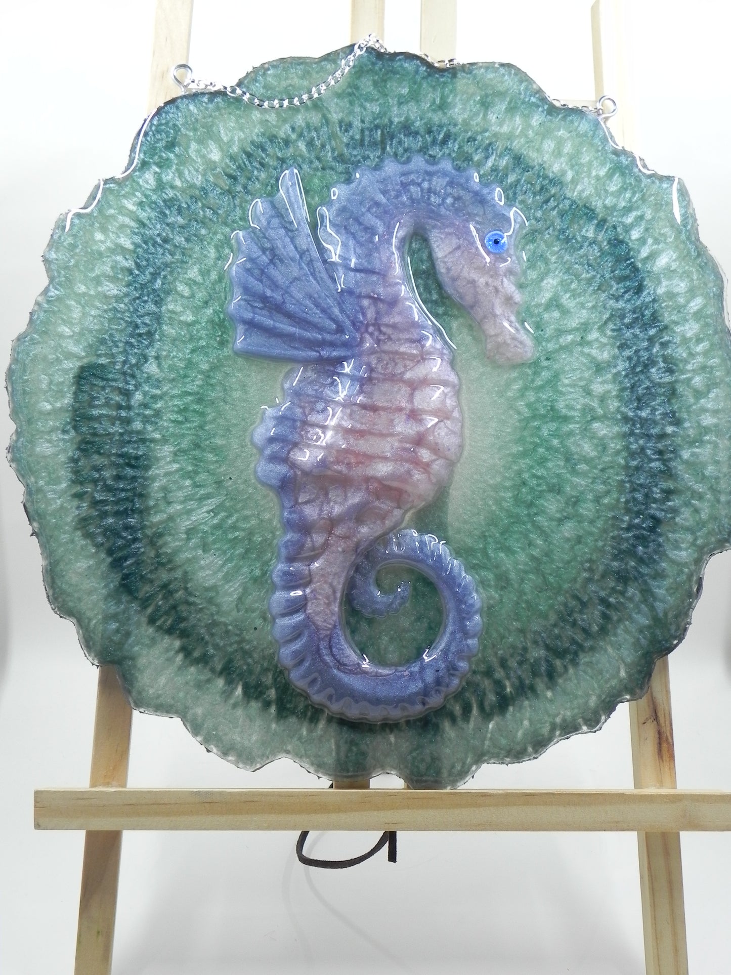 "Seahorse Waves" Geode 3D figure