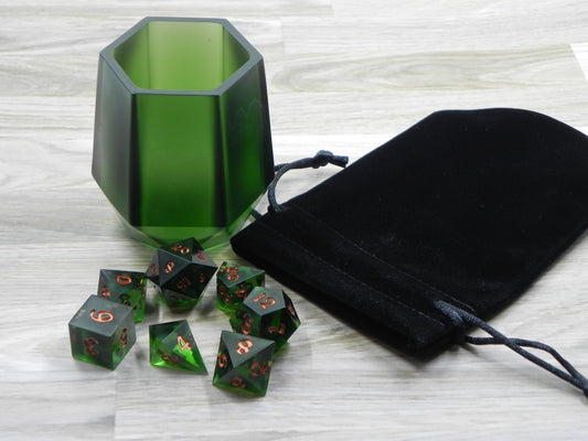 Dice Set: Emerald