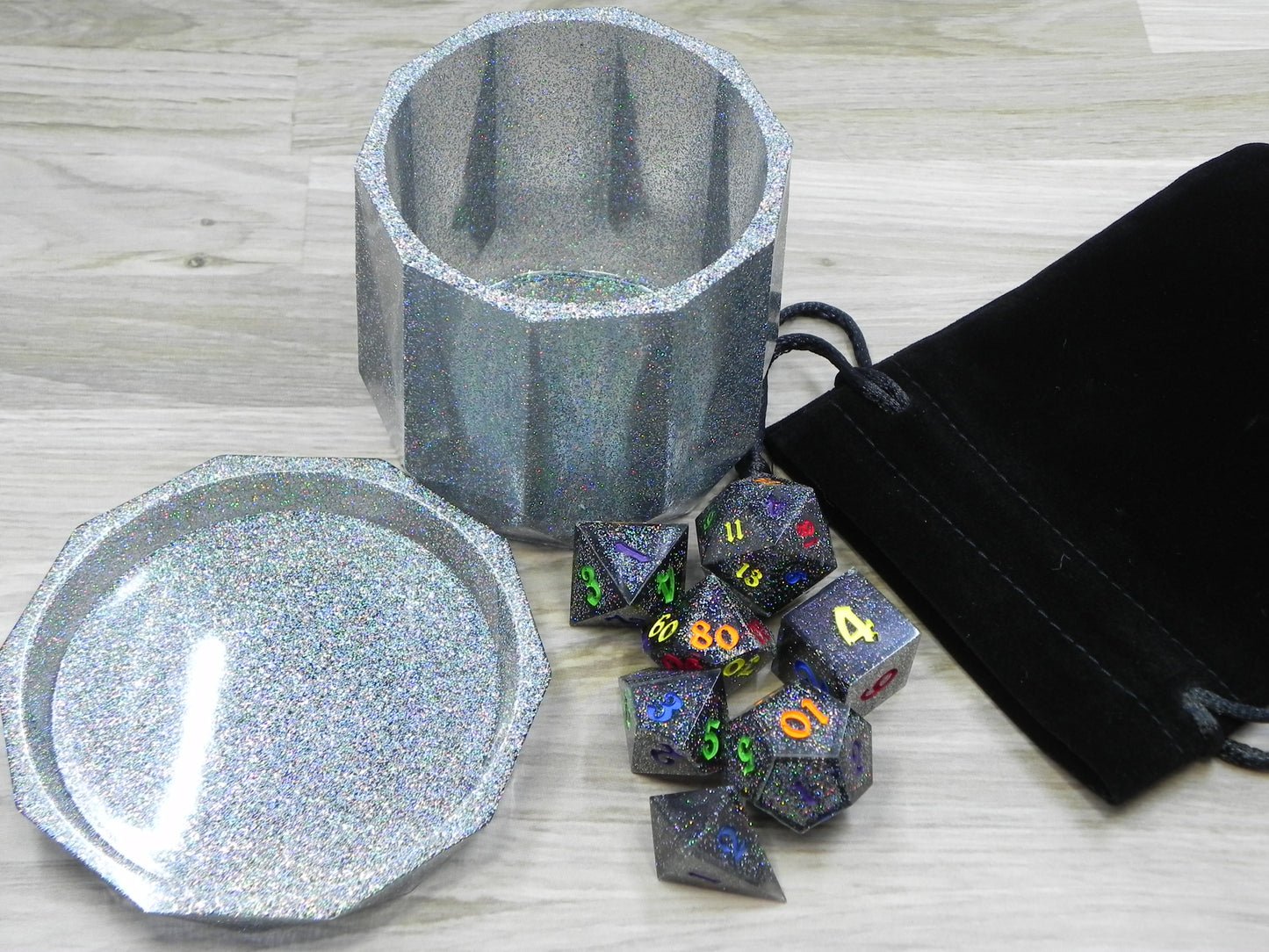 Dice Set: Dark Chaos Rainbow