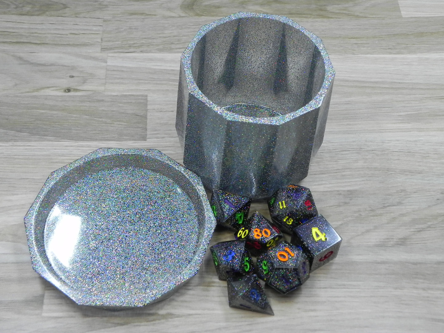 Dice Set: Dark Chaos Rainbow