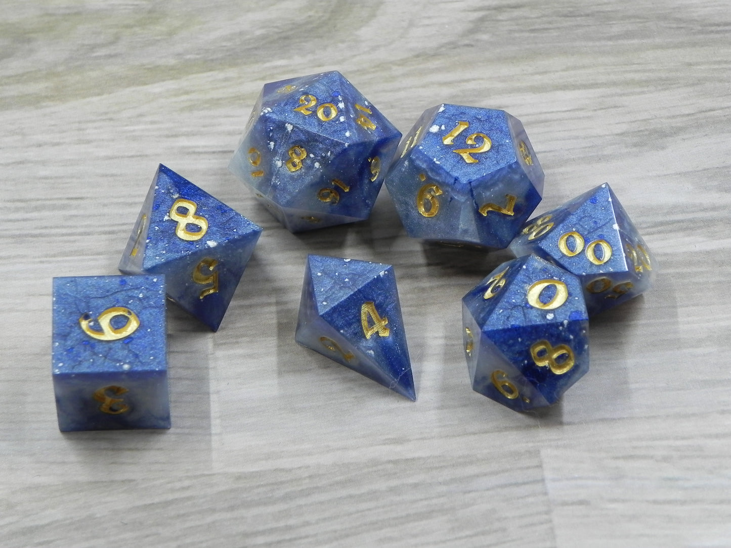 Dice Set: Blue Marble