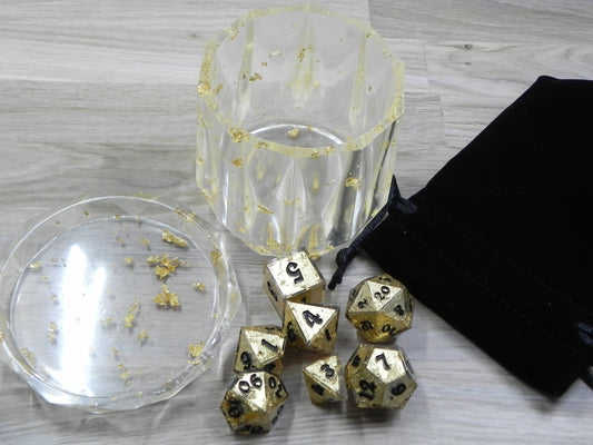 Dice Set: Gold Nugget