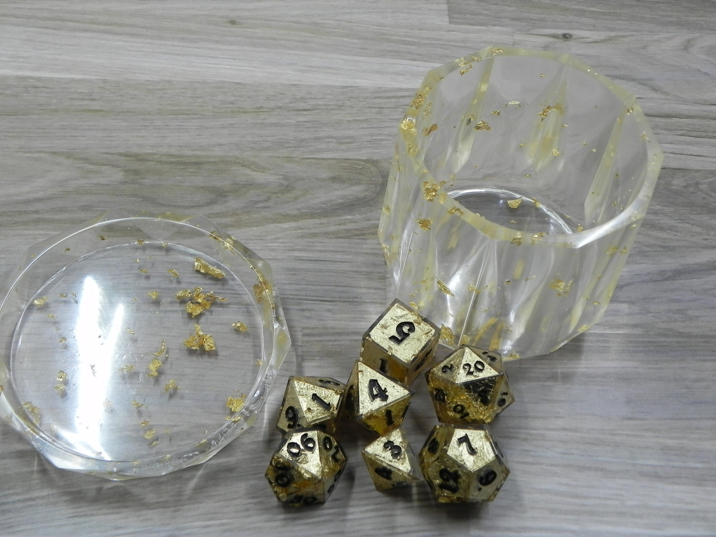 Dice Set: Gold Nugget