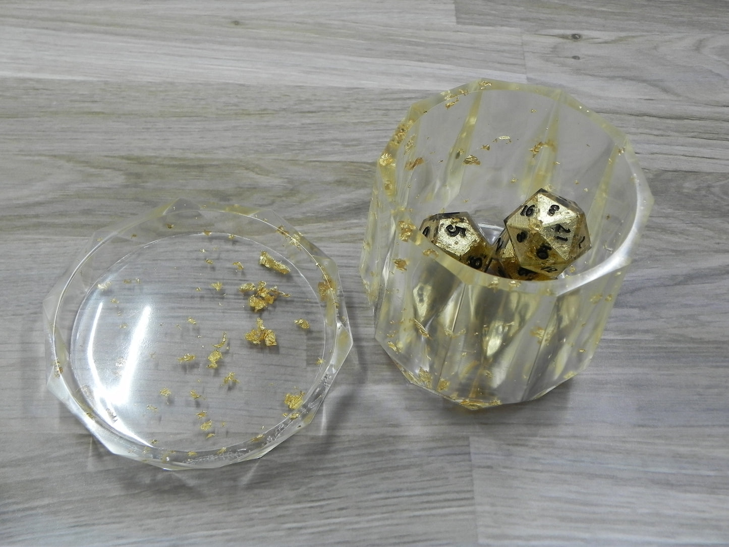 Dice Set: Gold Nugget