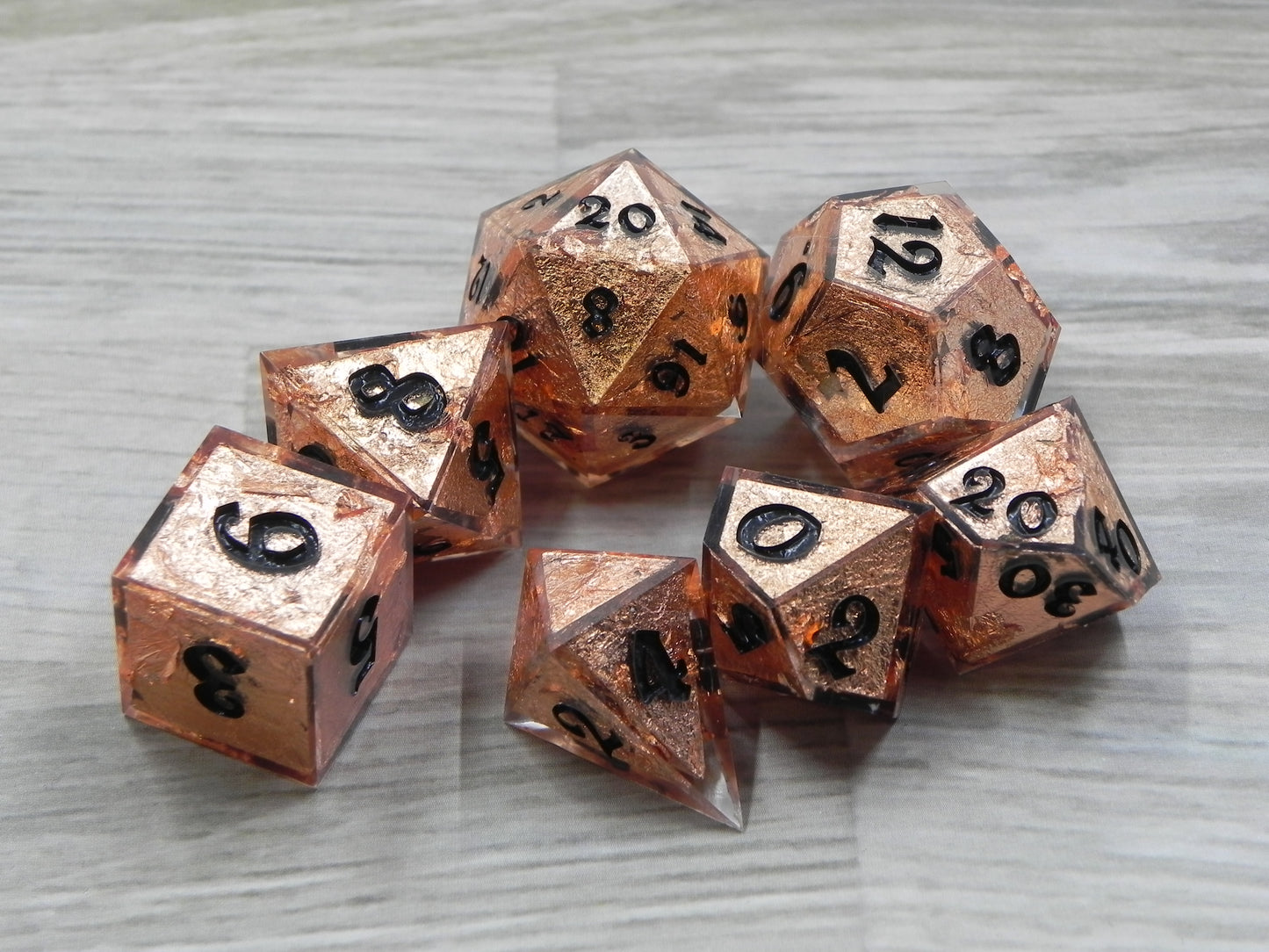 Dice Set: Copper Core