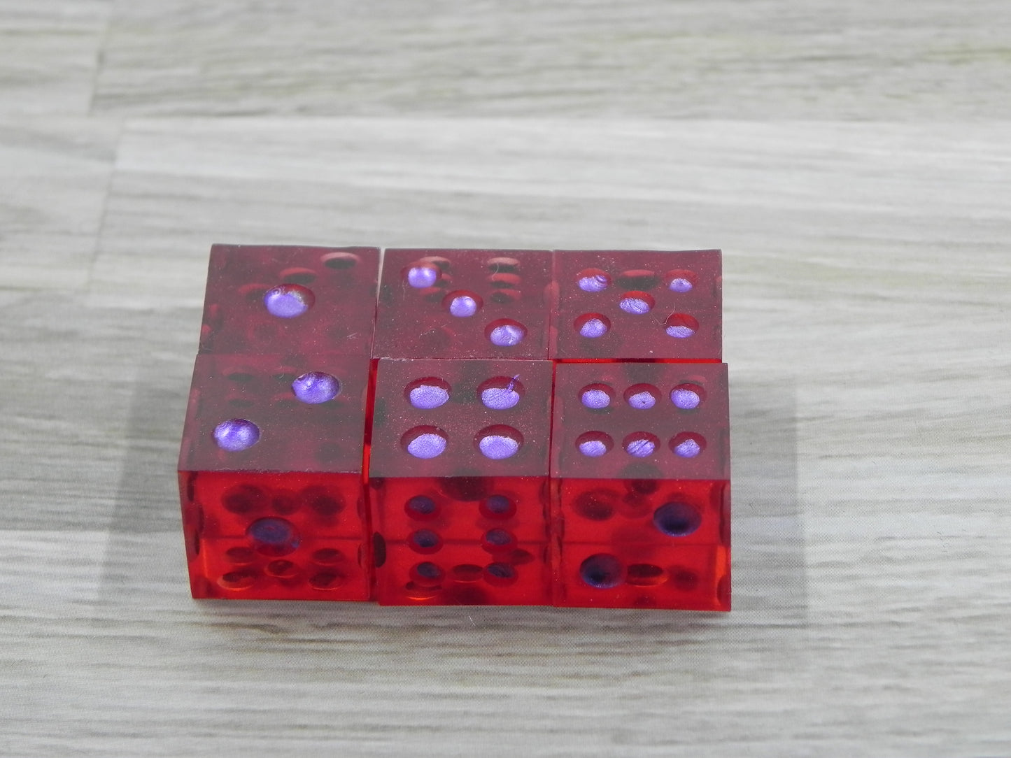 6D6 Dice Set: Red Translucent