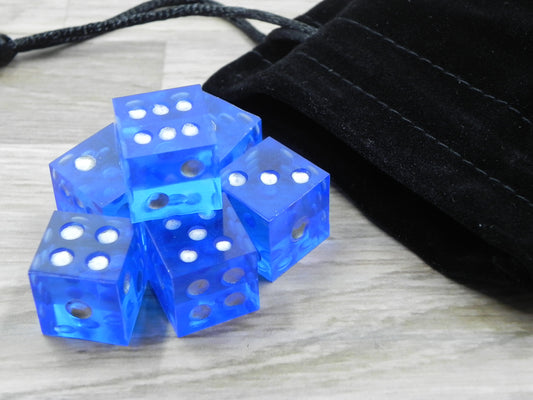 6D6 Dice Set: Blue Translucent