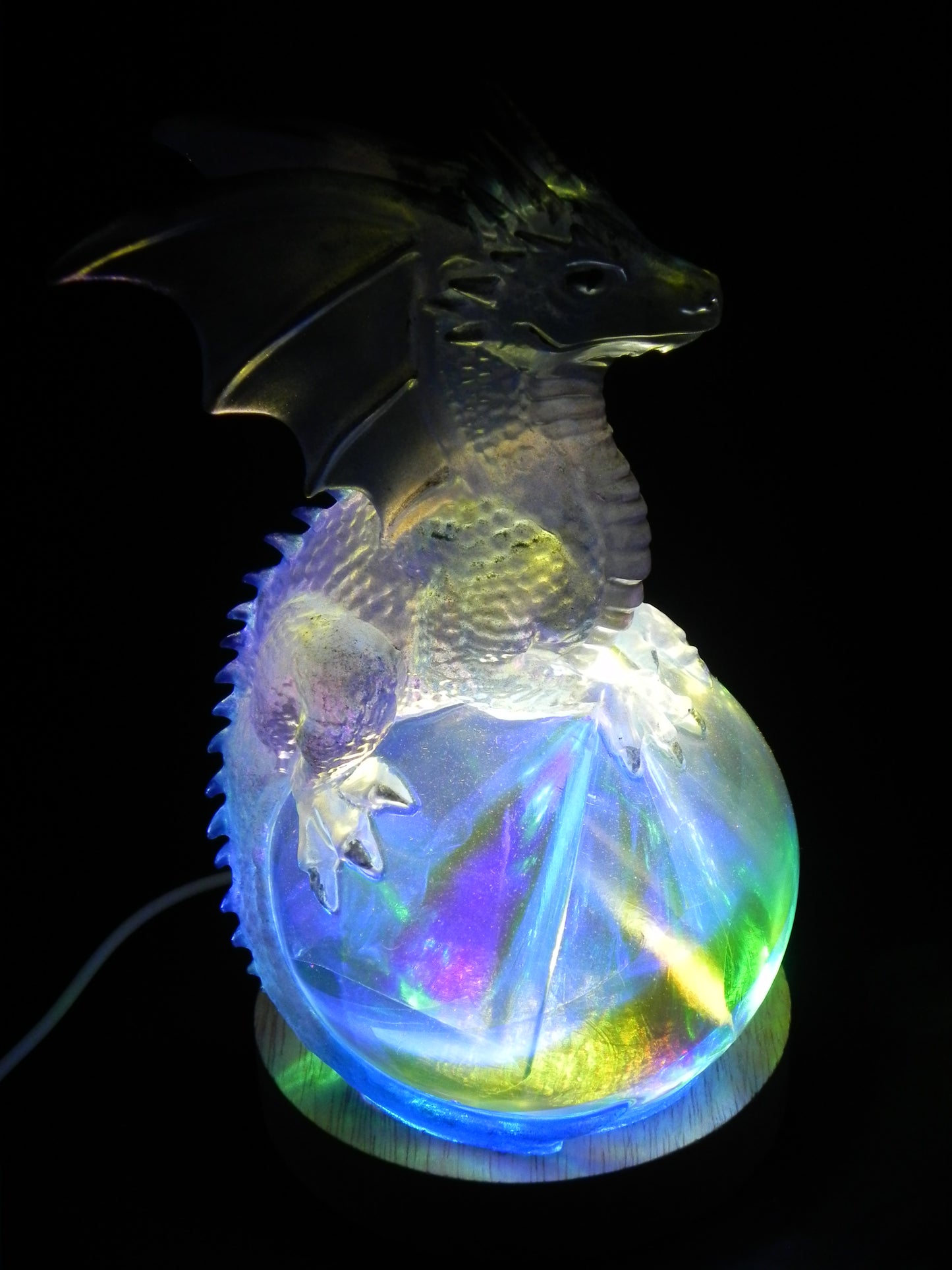 Dragon Dream Orb Lamp--Blue