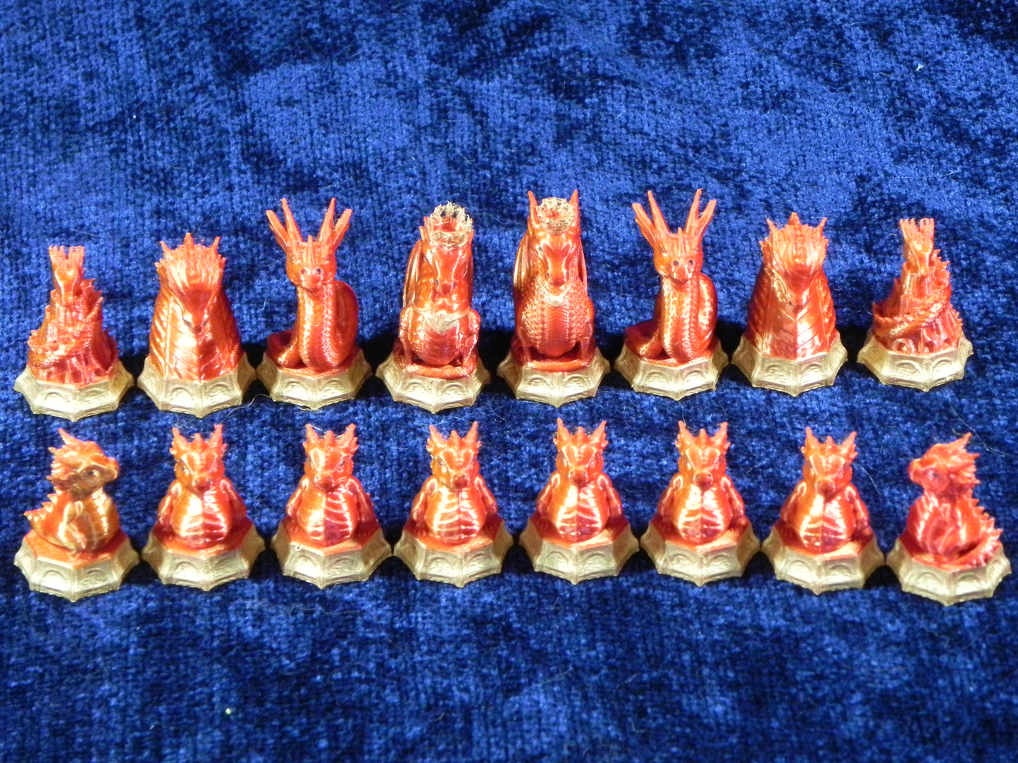 Fire and Water Epic Dragon Chess Set
