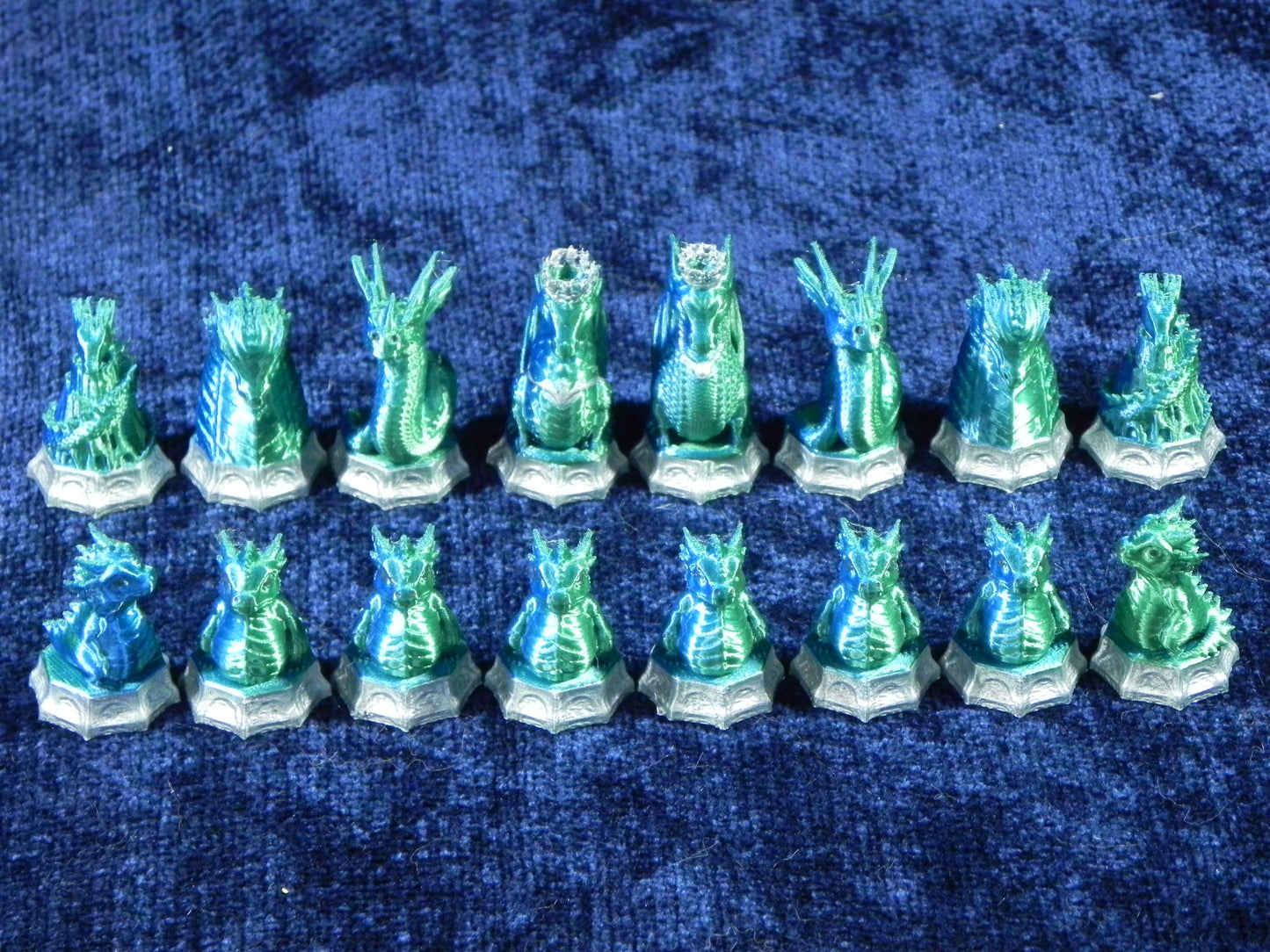 Fire and Water Epic Dragon Chess Set
